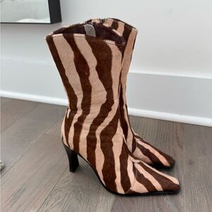 Zebra Print Women's Boots